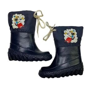 Vintage 70s Disney Mickey Mouse Rain Boots -‎ Kids Children Toddler